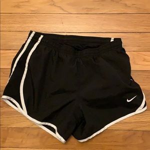 Black and white Nike shorts
